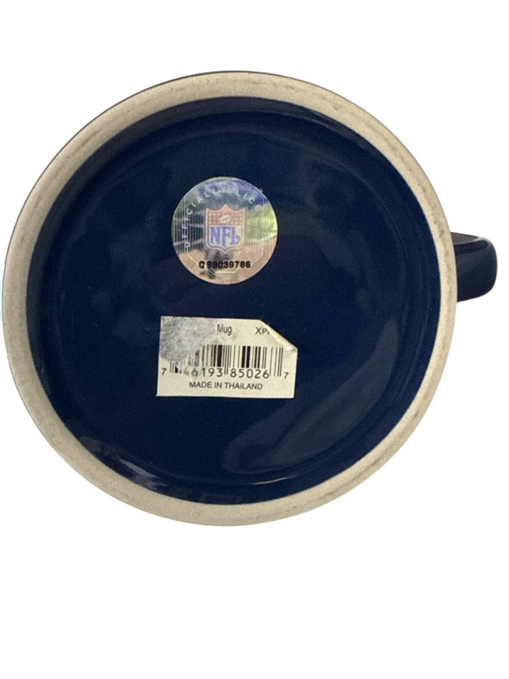 NFL Official Rams Ceramic Coffee Mug Navy Blue 3D Embossed Logo 5.5" Tall - Picture 4 of 6